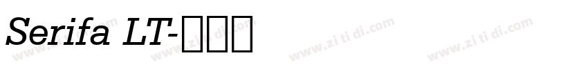 Serifa LT字体转换